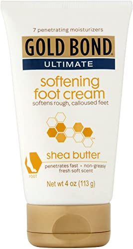 Gold Bond Ultimate Softening Foot Cream with Shea Butter, 4 oz - Pack of 2