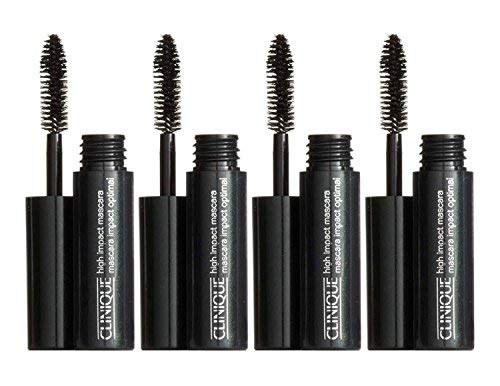 Lot Of 4X Clinique High Impact Mascara 01 black 0.14oz each totol 0.56oz