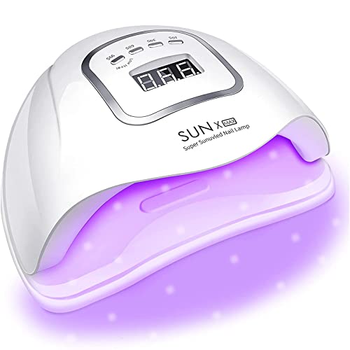 UV LED Gel Nail Lamp, UV Light for Nails 150W Curing Lamp with 45 Lamp Beads, UV Nail Lamp for Gel Nails LED Nail Lamp for Salon Home