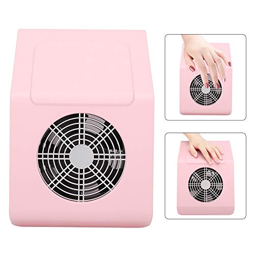Valentine's Day Carnival Nail Dust Collector, Nail Vacuum Cleaner, 40W Nail Dust Collector Nail Art Suction Machine Vacuum Cleaner Manicure Tool with Filter (Pink EU Plug)