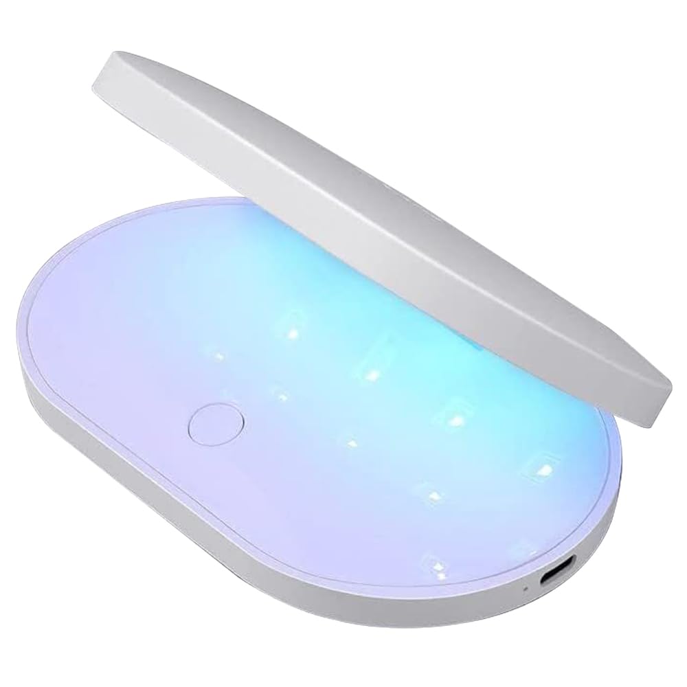 ohora Pro Portable Gel Lamp (White) - 11W Max, Timer (60s), Portable Lamp for Curing Gel Nail Art, Polish, Stickers and Strips