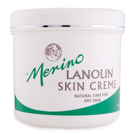 Dry Skin Lanolin Cream for Cracked Heels, Elbows and Soft Hands (500g/17.63 oz) Large Jar