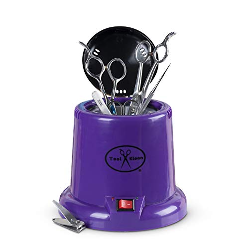 Tool Klean Pro Sanitizer for Nail Tools - USA Professional Grade Sanitizing Machine - Salons, Barbers, Grooming, Manicure - EPA Registered, Lab Certified to Kill 99.99% of Germs in 3 Mins - Purple