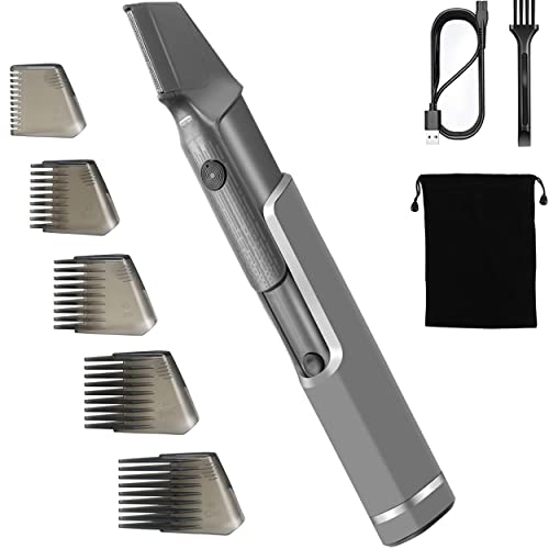 Mens Body Hair Trimmer Hair Cutting Tools Neck, Back, Facial, Beard Hair Trimmer As Seen on Tv Self Haircut Shavers for Men Long Handle Hair Cutting Comb