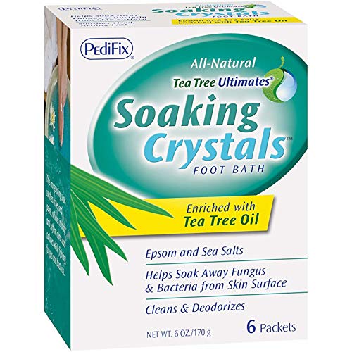 Pedifix Tea Tree Ultimates Soaking Crystals Foot Bath 6 Packets, 1 Ounce each ( Pack of 2 )
