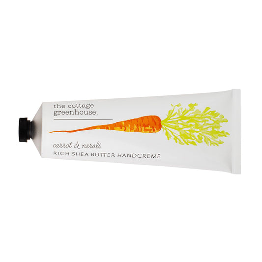 The Cottage Greenhouse Carrot & Neroli Handcreme, 4 oz. – Hand Lotion for Women, Hand Cream for Dry Cracked Hands, Moisturizing Hand Cream, Shea Butter Lotion, Paraben Free & Vegan