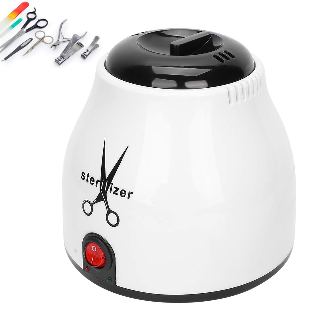 100W Nail Sterilizer Pot, Nail Sterilizer Nail Art Tools Cleaner Pot for Manicure Salon Nipper Clean Machine Scissor Sterilizing Equipment, Automatic Metal Tool Sterilizer for Beauty Salon