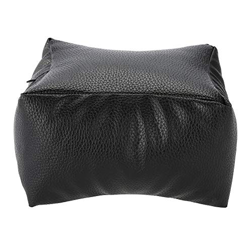 Hand Rest Pillow,Pedicure Foot Rest PU Nail Art Table Hand & Foot Pillow with Soft Fillings for Arm Rest Salon Manicure(Black)