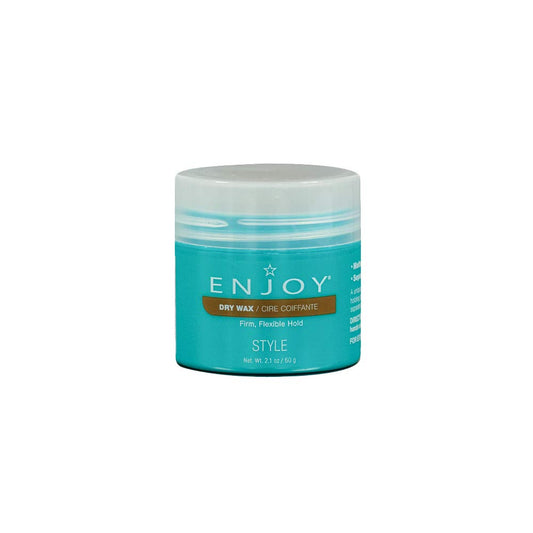 ENJOY Dry Wax, Non-Greasy Wax, Flexible Texture and Hold, Color Safe, Anti Frizz Hair Products, Hair Styling Cream, Hair Styling Products - 2.1 Oz