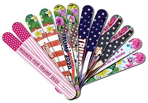 Emery Board President Donald Trump (24-Pack) - Great Stocking Stuffers - Beauty Need Essentials Nail and Toe Filer Home Needs Essentials Presidential Election Campaign