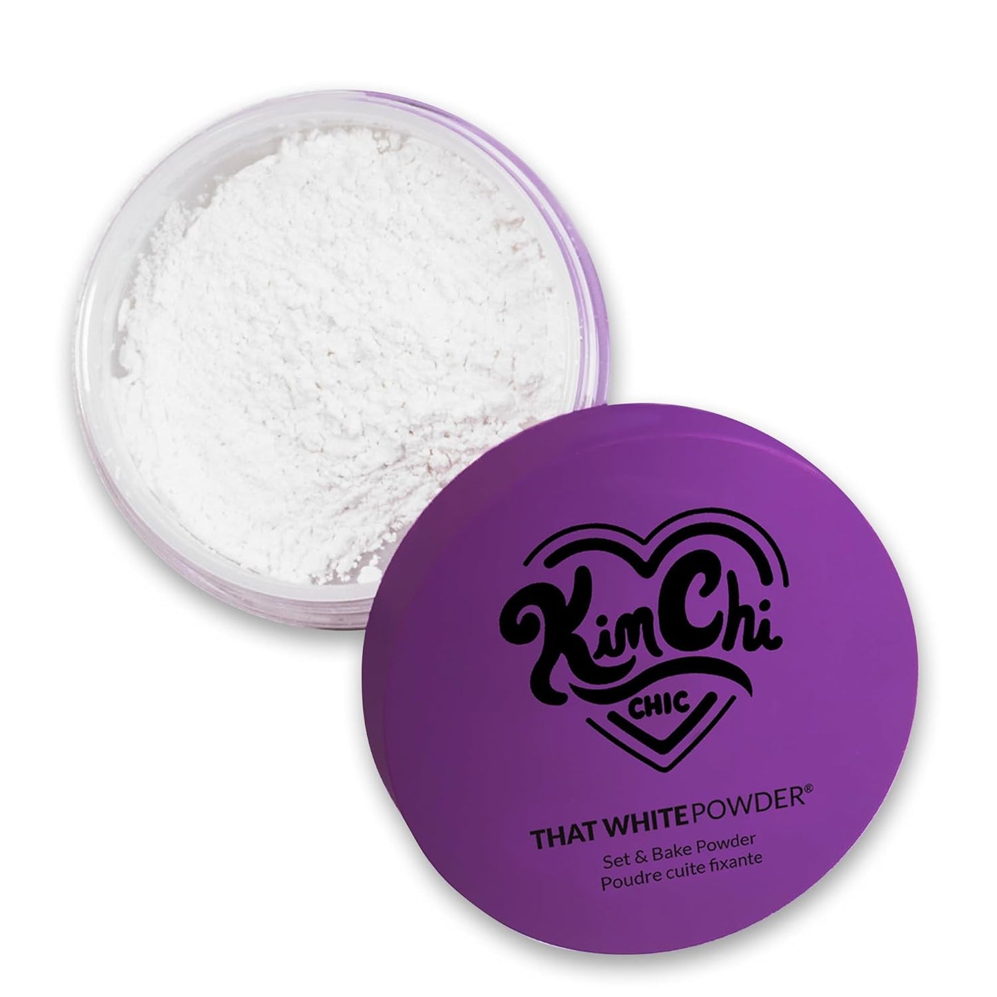KimChi Chic Beauty That White Powder, Mattifying Makeup Setting Powder for All Skin Types