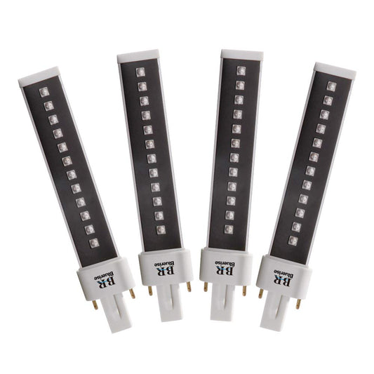BLUERISE Gel Nail Lamp 9w Gel Lamp Uv Led Light 4 Pcs 365 + 405nm Double Light Source Lamp Bulb 10000 Hours Led Nail Replacement Tube for Nail Tools Professional Nail Salon Studio Or Home Use