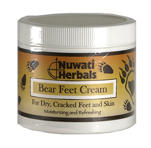 Nuwati Herbals - Bear Feet Cream - Herbal Moisturizer for Dry Cracked Feet and Skin, 4 ounces