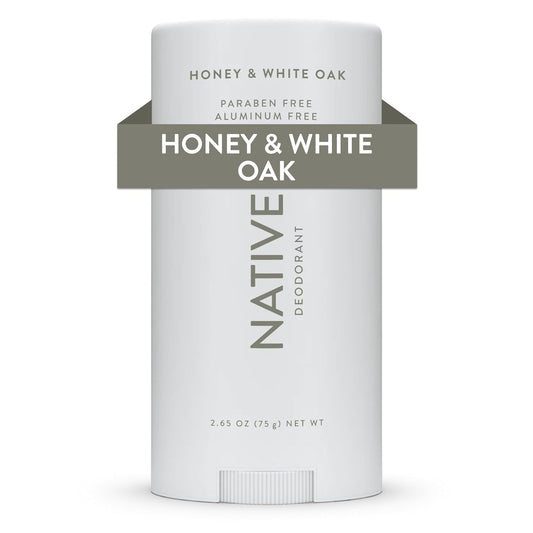 Native Deodorant | Natural Deodorant for Women and Men, 72 Hour Odor Control Aluminum Free with Baking Soda, Coconut Oil and Shea Butter | Honey & White Oak