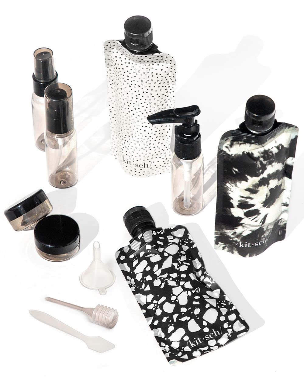 Kitsch 11 Pack Travel Bottles for Toiletries - TSA Approved Refillable Leak Proof Travel Size Containers | Travel Essentials Kit | Travel Bottles Set for Shampoo, Conditioner & Lotion
