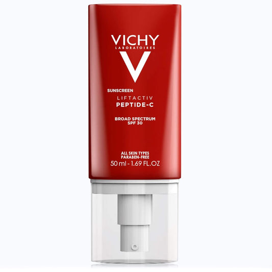 Vichy LiftActiv Sunscreen Peptide-C Face Moisturizer with SPF 30, Anti Aging Face Cream with Peptides & Vitamin C to Brighten & Firm Skin, Reduce Wrinkles & Dark Spots