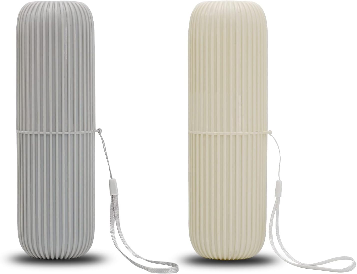 Toothbrush Cup Portable Toothbrush Holder Multifunction Travel Cup Organizer Toothbrush Case and Carrier for Bathroom School Business Trip 2Pack