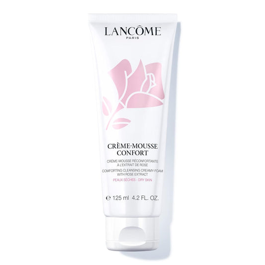 Lanc™me CrŽme Mousse Confort Foaming Facial Cleanser - Comforting Cream Cleanser & Makeup Remover - With Rosehip Oil - 4.2 Fl Oz