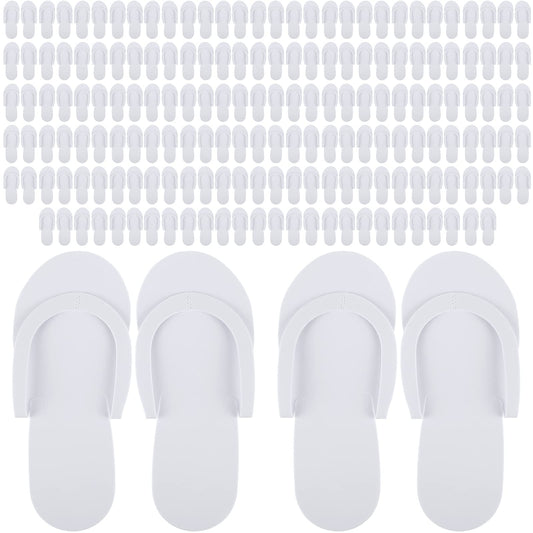 90 Pairs Disposable Pedicure Slippers Foam Disposable Flip Flops Kit Spa Pedicure Sandals for Guests Women Men Girls Foot Nail Salon Party Supplies Wedding Shower Favors