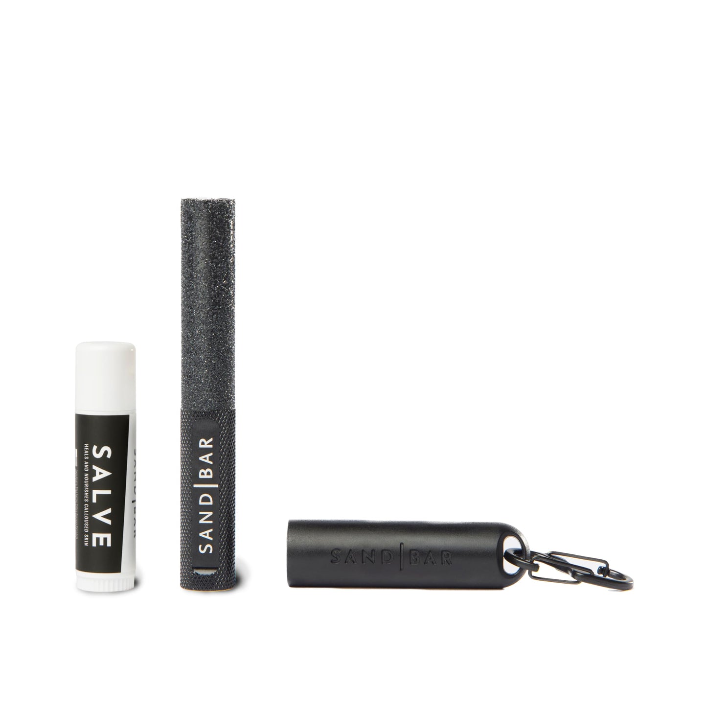 SandBar Handcare -Quickie Callus Remover | The Ultimate Callus Tool for Hands - Includes Salve (Black)