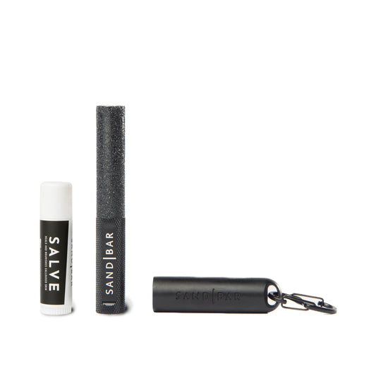 SandBar Handcare -Quickie Callus Remover | The Ultimate Callus Tool for Hands - Includes Salve (Black)