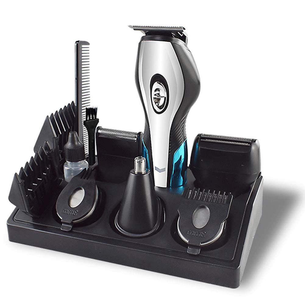 Vtrem Men Beard Trimmer Kit: 11 in 1 Mens Cordless Hair Clippers Electric Rechargeable Razor Grooming Facial Nose Mustache Intimate Shaving Trimmers Set