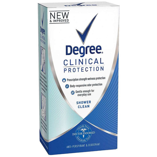 Degree Women Clinical Protection Anti-Perspirant Deodorant Shower Clean 1.70 oz (pack of 3)