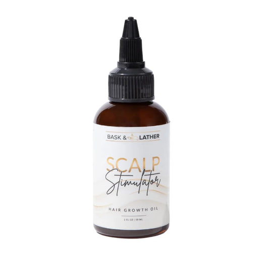 Bask & Lather Scalp Stimulator And Hair Growth Oil - Available In BPA Free Containers, 2 Fl Oz