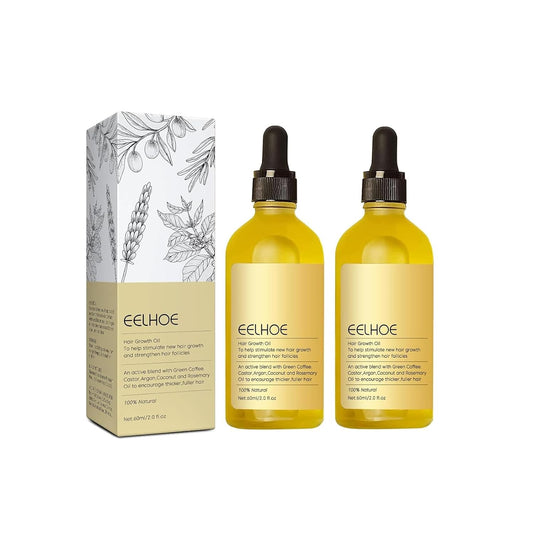 120ML Veganic Natural Hair Growth Oil, Veganic Hair Oil,Carvenchi Natural Hair Gro, Rosemary Oil for Hair Growth Organic, Rosemary Hair Growth Oil for Dry Damaged Hair and Growth Thin Hair (60ml*2PCS)