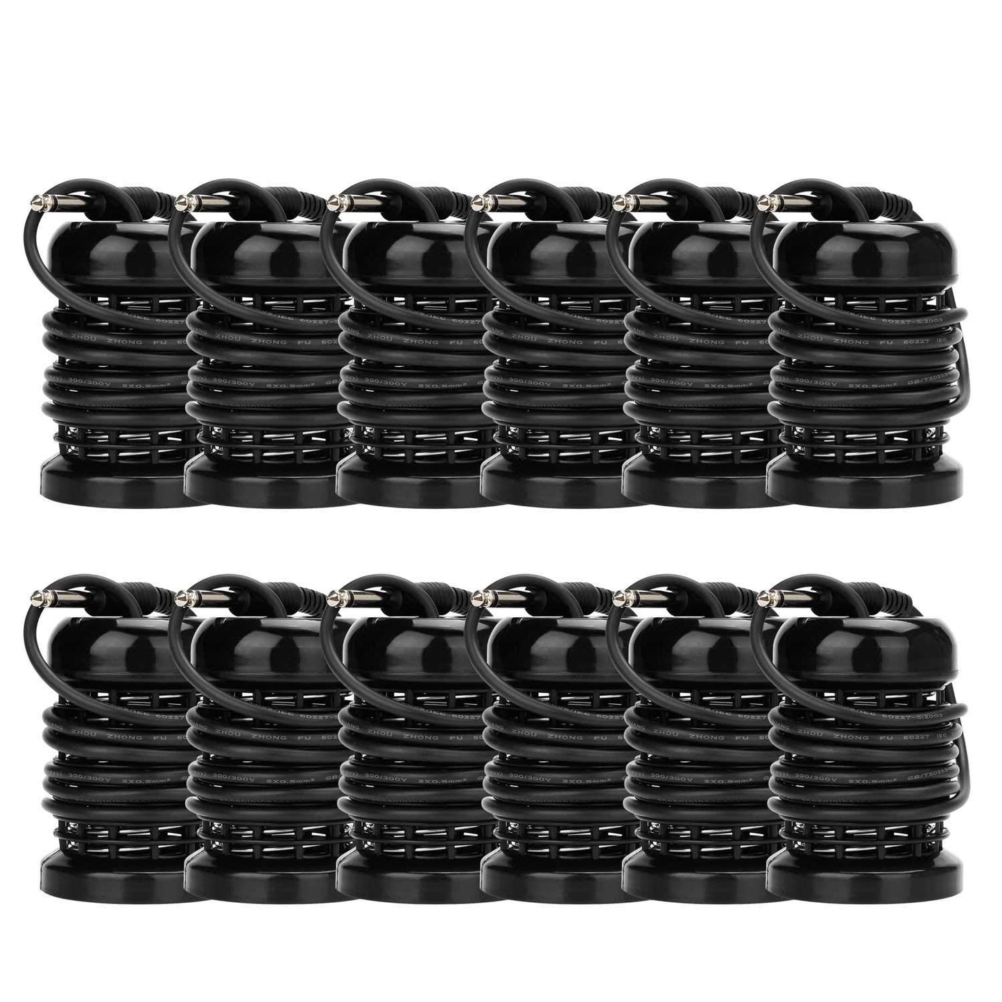 Healcity Ion Foot Bath Arrays for Ionic Detox Foot Spa Machine System Round Standard Stainless Steel Coils, Pack of 12