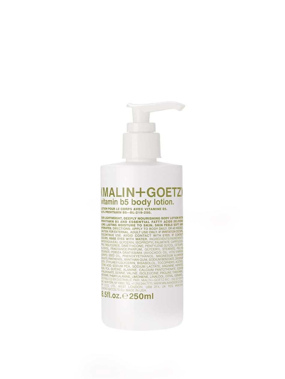 Malin + Goetz Vitamin B5 Body Lotion for Women & Men . An Everyday Essential To Heal All Skin Types. Vegan & Cruelty-Free 8.5 Fl Oz (Packaging May Vary)
