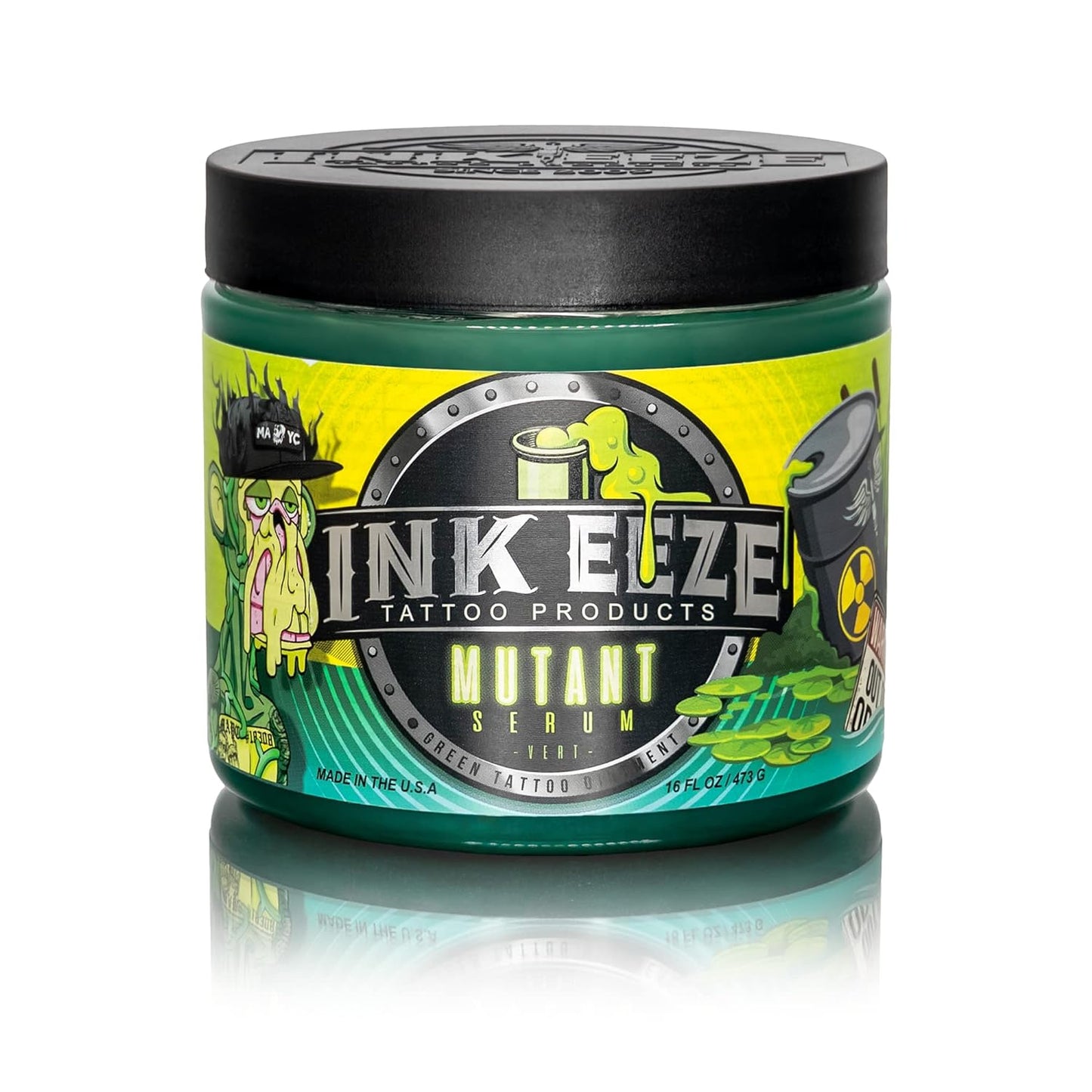 INKEEZE Mutant Serum Green Tattoo Ointment Limited Edition Bored Ape Yacht Club NFT, Made in USA, 16oz