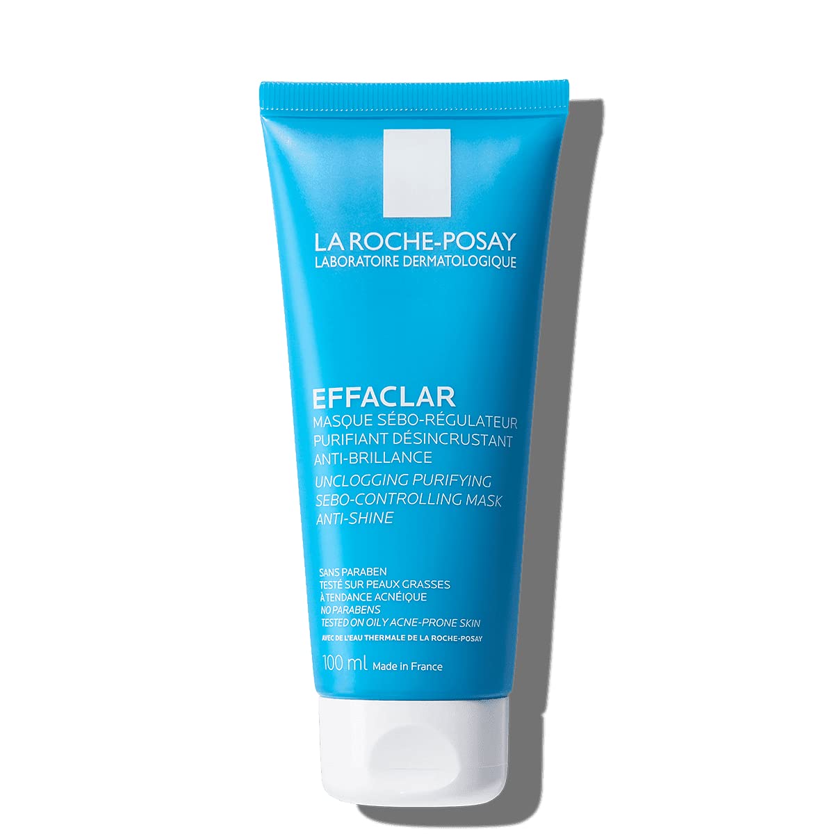 La Roche-Posay Effaclar Clarifying Clay Face Mask for Oily Skin, Unclogs Pores and Controls Shine Without Over-Drying, Packaging May Vary