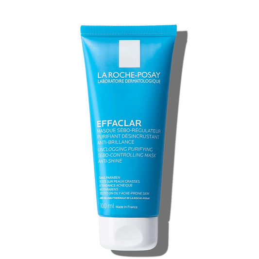 La Roche-Posay Effaclar Clarifying Clay Face Mask for Oily Skin, Unclogs Pores and Controls Shine Without Over-Drying, Packaging May Vary