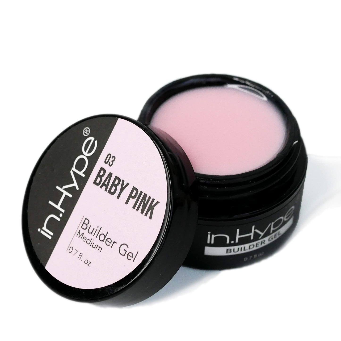 IN.HYPE UV/LED Hard Builder Gel for Nail Extension/Strengthening (Baby Pink#3). Sculpting Color UV gel for nail