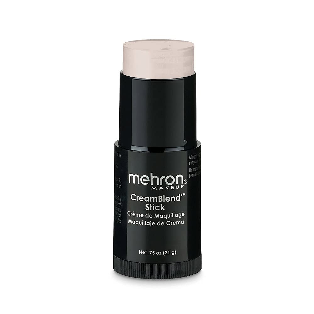 Mehron Makeup CreamBlend Stick | Face Paint, Body Paint, & Foundation Cream Makeup | Body Paint Stick .75 oz (21 g) (Butterfly Ivory)