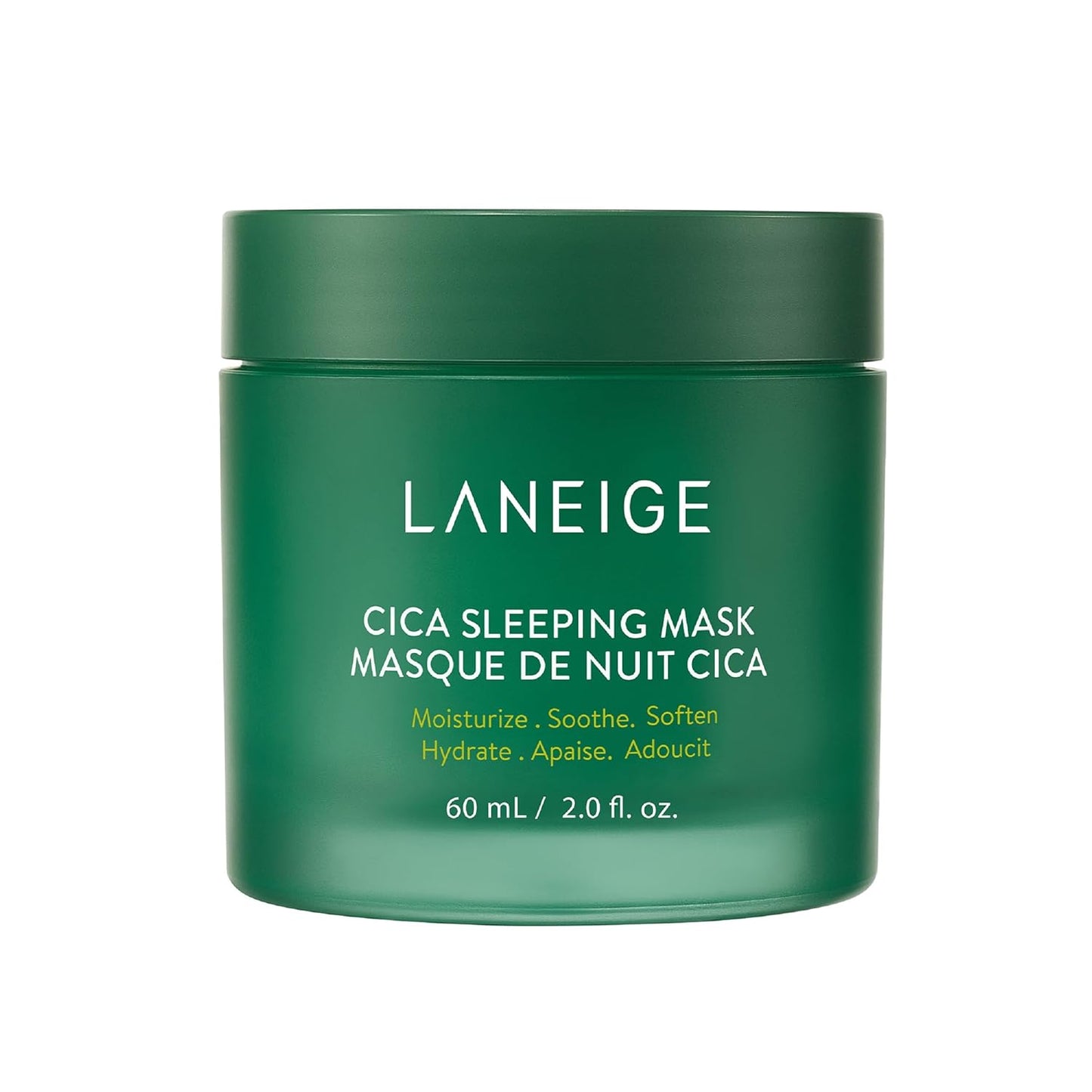 LANEIGE Hypoallergenic Cica Sleeping Mask: Hydrate, Nourish, and Soothe Stressed Skin, 2.0 fl. oz.(Packing may vary)