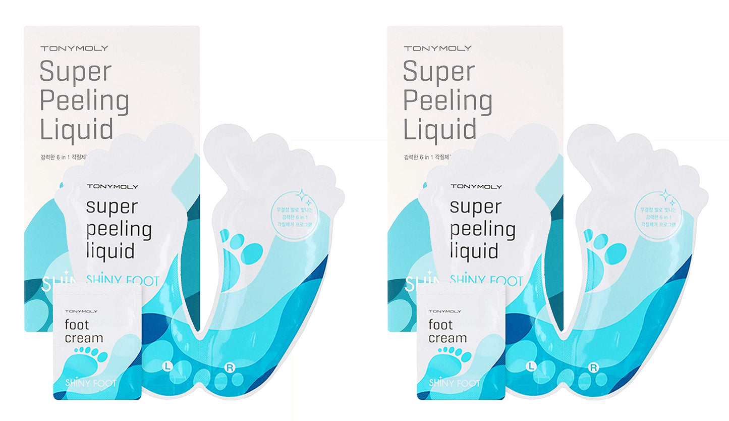 TONYMOLY Shiny Foot Super Peeling Liquid, 2 Count