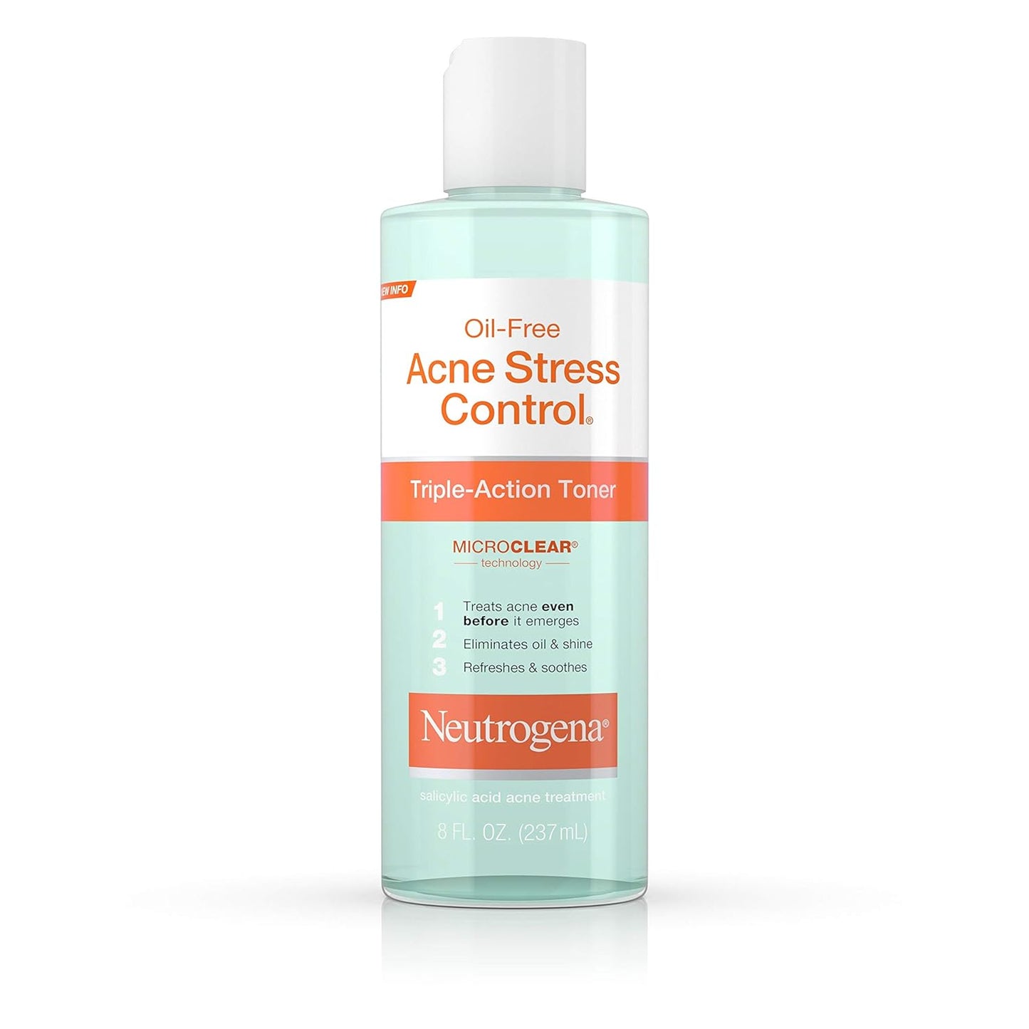 Neutrogena Oil-Free Acne Stress Control Triple-Action Toner, 8 Fluid Ounce