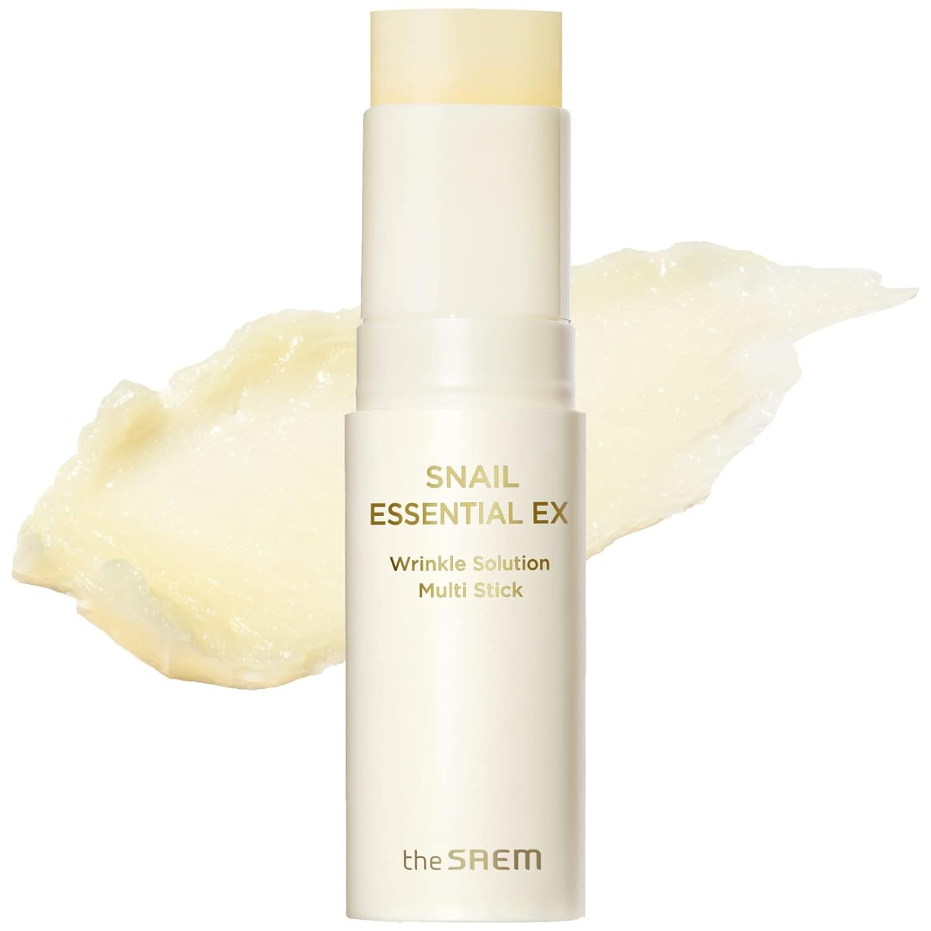 THESAEM Snail Essential EX Wrinkle Solution Multi-Purpose Balm Stick Ð Anti Aging & Moisturizing Ð Face & Eye Treatment Ð With Snail Collagen & Honey for Moist Glow, 0.4oz.