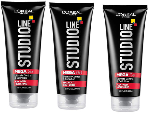 L'oreal LOreal Studio Line Head Lock Mega Hard Hold Gel 6.8 oz (Pack of 3) by L'Oreal Paris