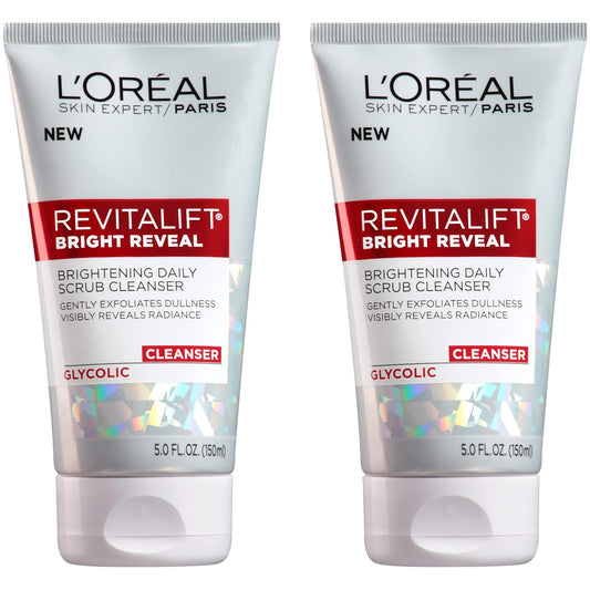 L'OrŽal Paris Revitalift Bright Reveal Anti-Aging Facial Cleanser with Glycolic Acid 5 fl. oz (Pack of 2)