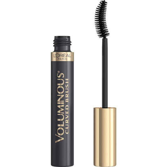 LÕOrŽal Paris Makeup Voluminous Original Curved Brush Mascara, Black Brown, 0.28 Fl Oz