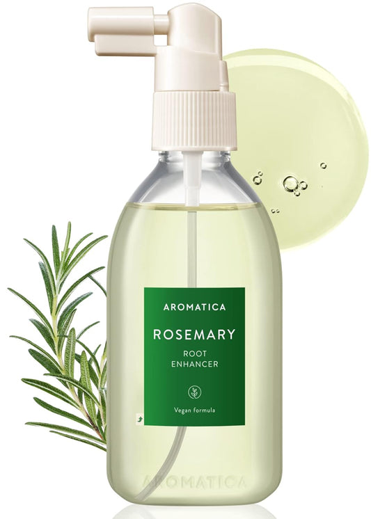 AROMATICA Rosemary Root Enhancer 3.38oz / 100ml Ð Scalp Nourishing with Food-graded Rosemary Oil Ð Relieves Itchy, Dry, Flaky Scalp - Free from Sulfate, Silicone, and Paraben