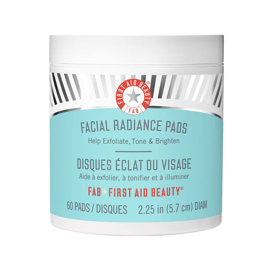 First Aid Beauty Facial Radiance Pads Ð Daily Exfoliating Pads with AHA that Help Tone & Brighten Skin Ð 60 Count