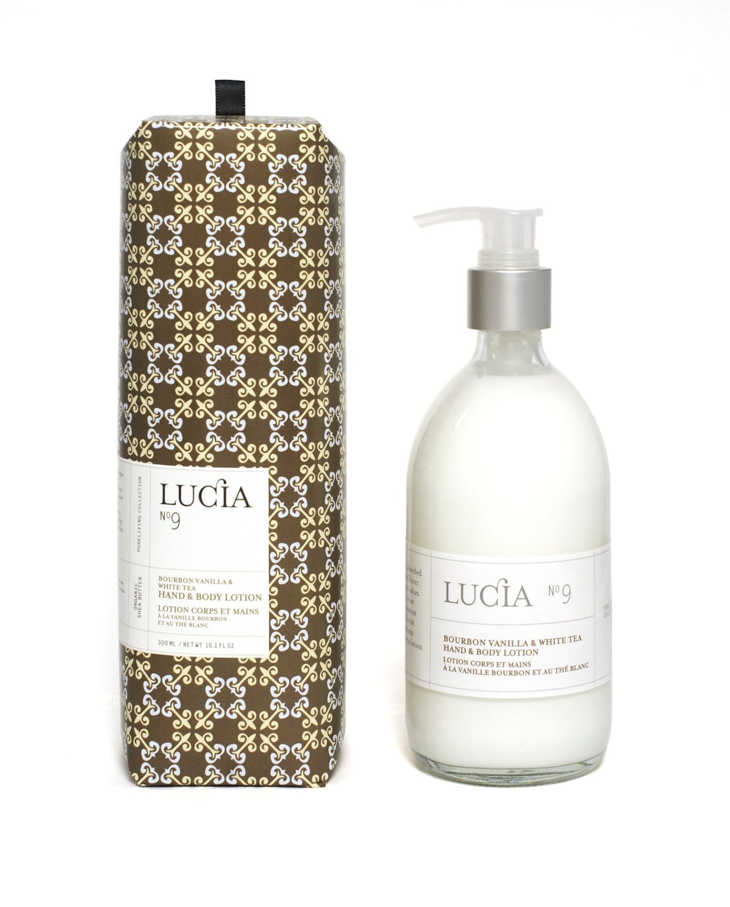 Lucia Hand and Body Lotion, Bourbon Vanilla and White Tea, 10.1 Ounce