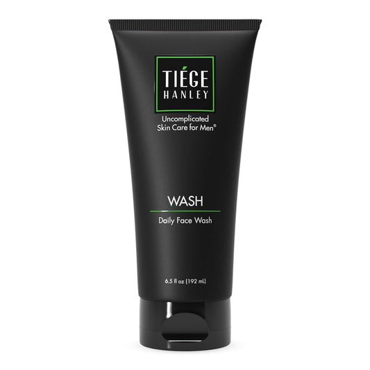 Tiege Hanley Daily Mens Face Wash - Gentle Fragrance-Free Facial Cleanser for Men Gently Removes Dirt, Grime & Excess Oil - Cleansing Facewash for Dry or Sensitive Skin - Skin Care for Men, 6.5 Ounces