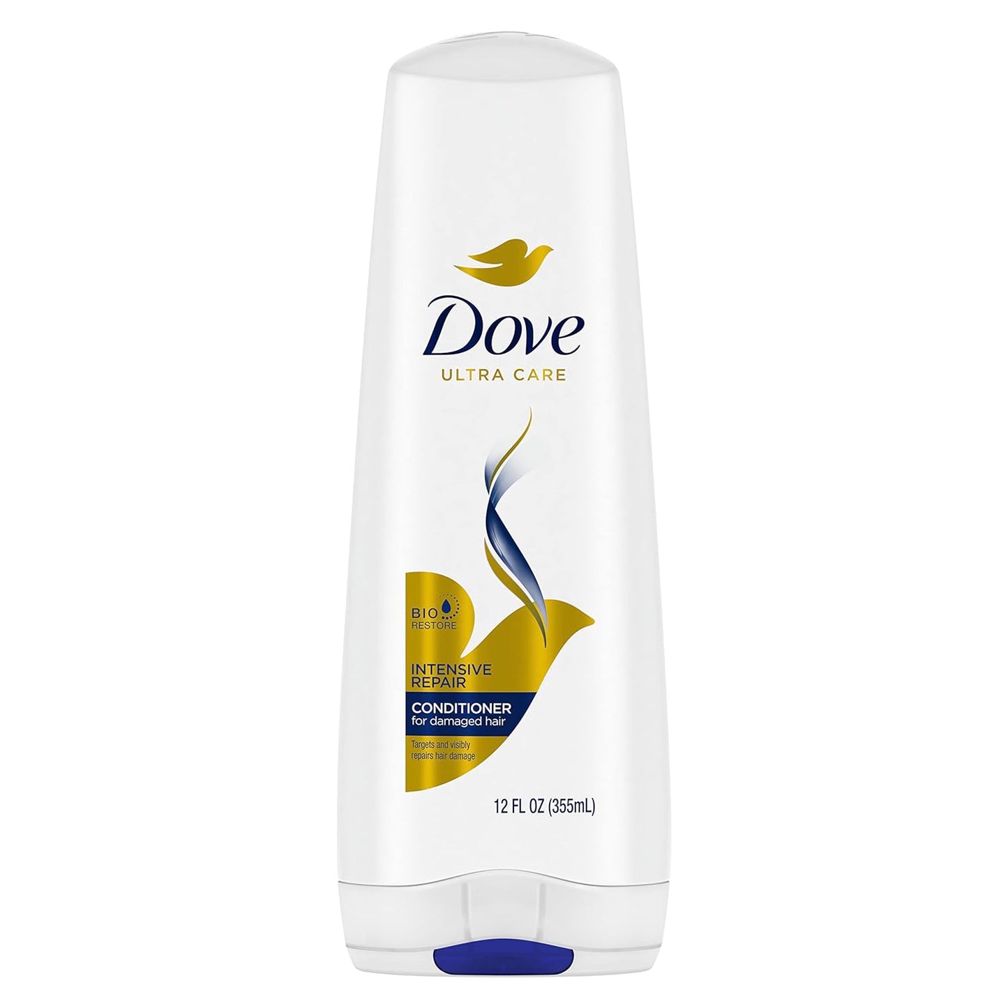 Dove Strengthening Conditioner Intensive Repair 4 count for Damaged Hair Deep Conditioner with Bio-Nourish 12 oz
