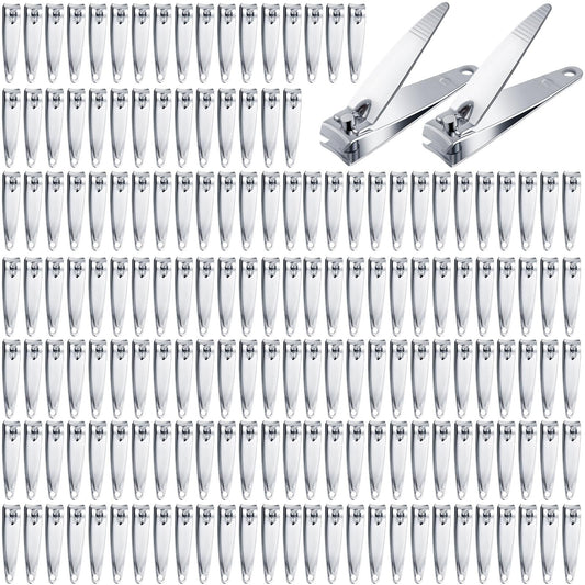 Hestya 450 Pcs Nail Clippers Set Stainless Steel Bulk Toenail Clippers Portable Fingernail Clipper Sturdy Nail Cutter Manicure Trimmer Curved Edge for Men Women Toe Travel Pedicure Clip