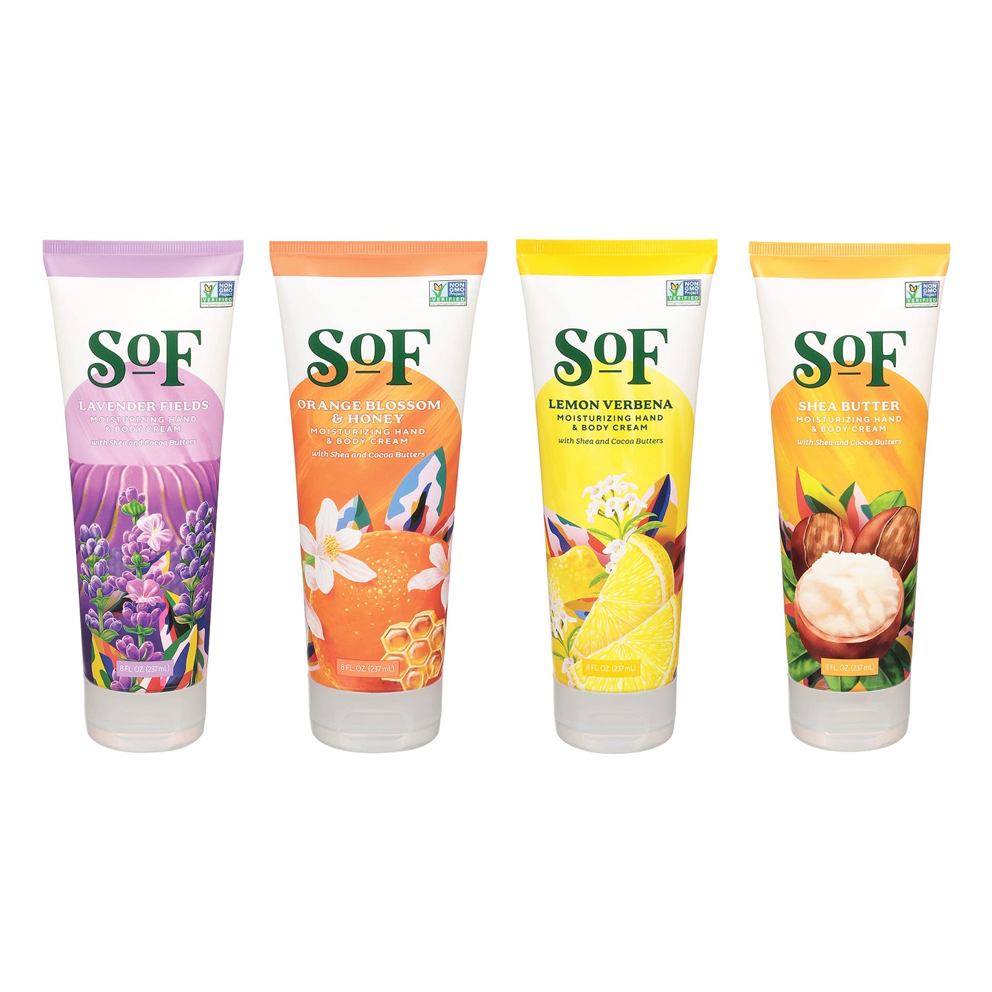 Hand & Body Cream (Variety Pack, 4 Tubes)